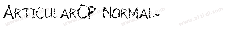 ArticularCP Normal字体转换